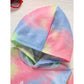Toddler Girls Long Sleeve Tie Dye Hooded Dress Adorable & Comfortable Daily Wear For Kids - M/S TMC India
