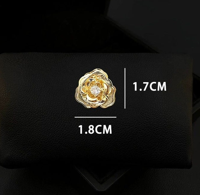 Retro Camellia Zircon Needle - M/S TMC India