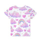 Rainbow Dreams Kids Sports Jersey, Cute T-Shirt for Playtime, Birthday Gift, Festival Wear, Colorful Sportswear Printify