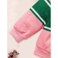 Toddler Girls 2 Piece Outfit Colorblock Letter Graphic Print Sweatshirt And Pleated Skirt Set CJ