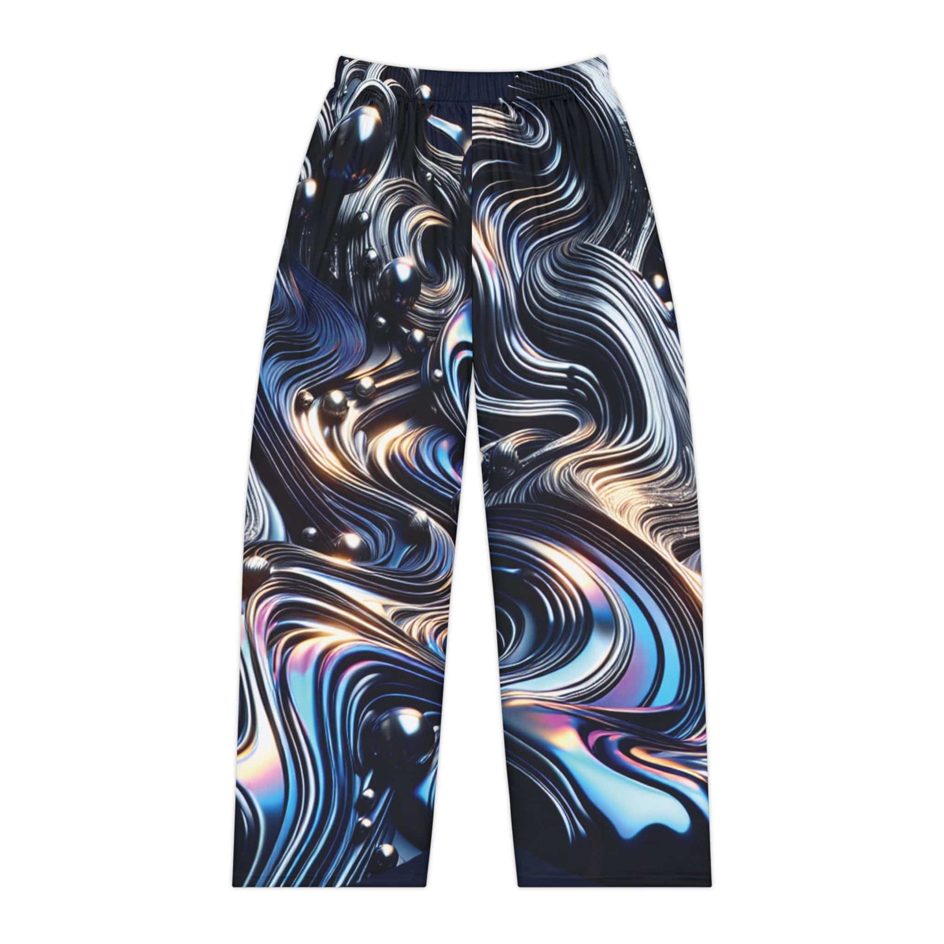 Abstract Swirl Women's Pajama Pants, Cozy Loungewear, Sleep Pants, Gift for Her, Stylish Homewear, Relaxed Fit Bottoms Printify