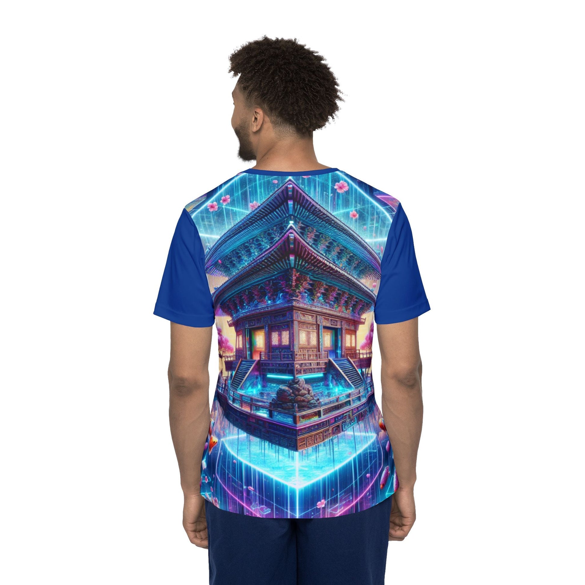 Vibrant Men's Sports Jersey, Unique Graphic Tee, AOP Jersey, Gift for Athletes, Trendy Streetwear, Casual Sportswear Printify