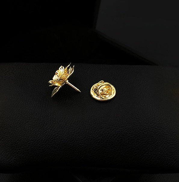 Retro Camellia Zircon Needle - M/S TMC India