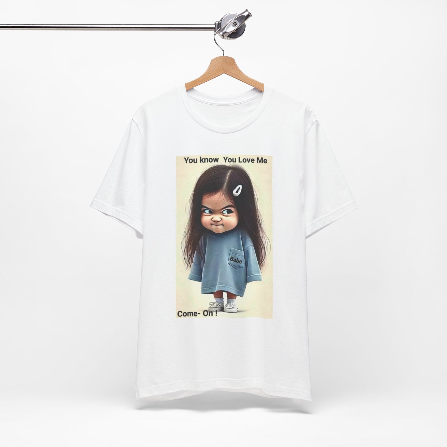 Playful Graphic Tee - You Know You Love Me, Funny Casual Shirt, Gift for Friends, Birthday Gift, Quirky Style Shirt - M/S TMC India