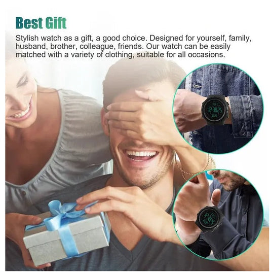 SKMEI Men's Digital Army Military Sport Quartz Analog Chrono Waterproof Watch US Trendsi