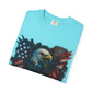 Patriotic Eagle T-Shirt | Unisex Garment-Dyed Tee for Independence Day, Memorial Day, Veteran Gifts, Casual Wear, USA Pride Printify
