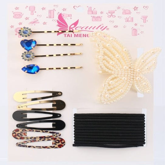Leather Clip Hair Clip 4-piece Hair Accessory Set - M/S TMC India
