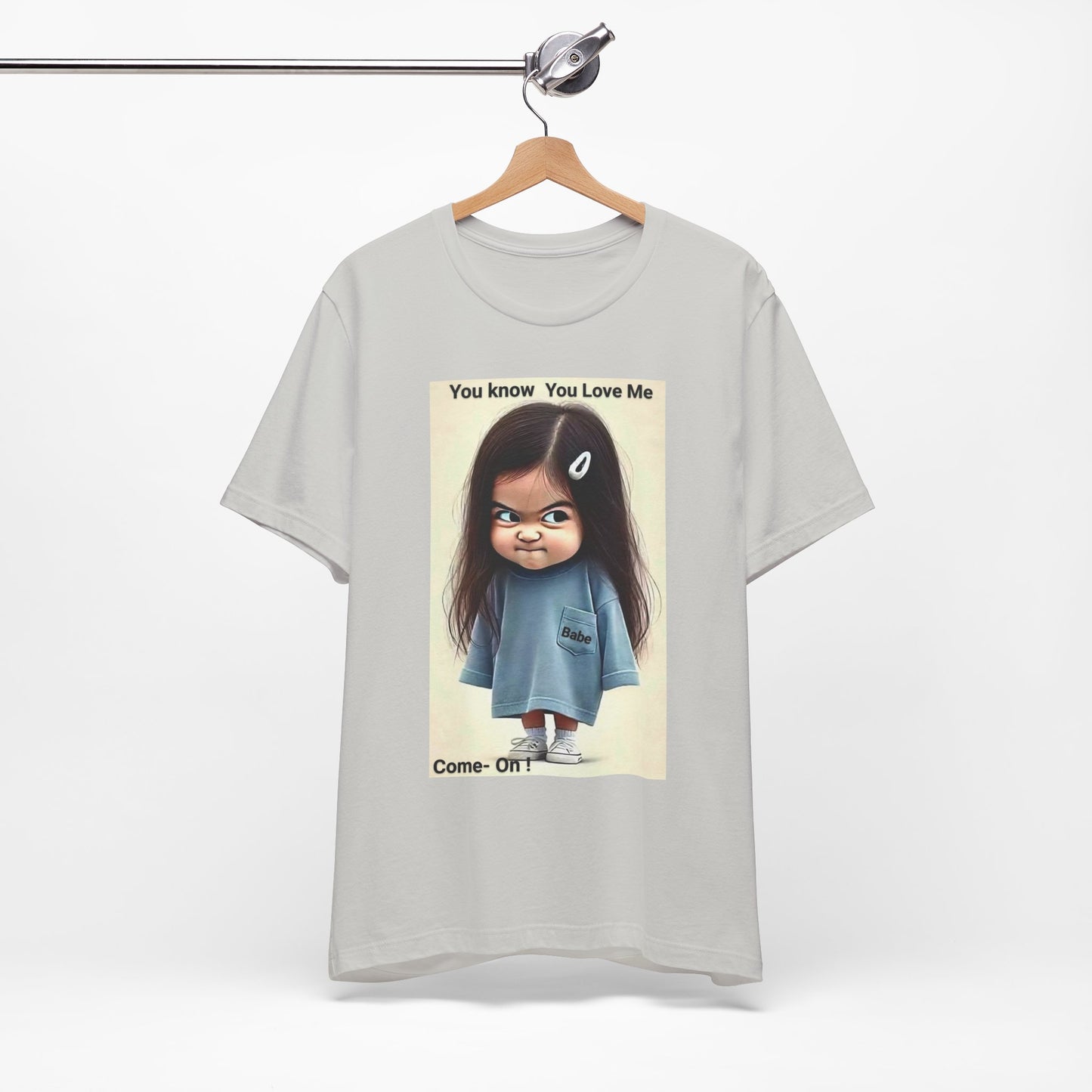 Playful Graphic Tee - You Know You Love Me, Funny Casual Shirt, Gift for Friends, Birthday Gift, Quirky Style Shirt - M/S TMC India