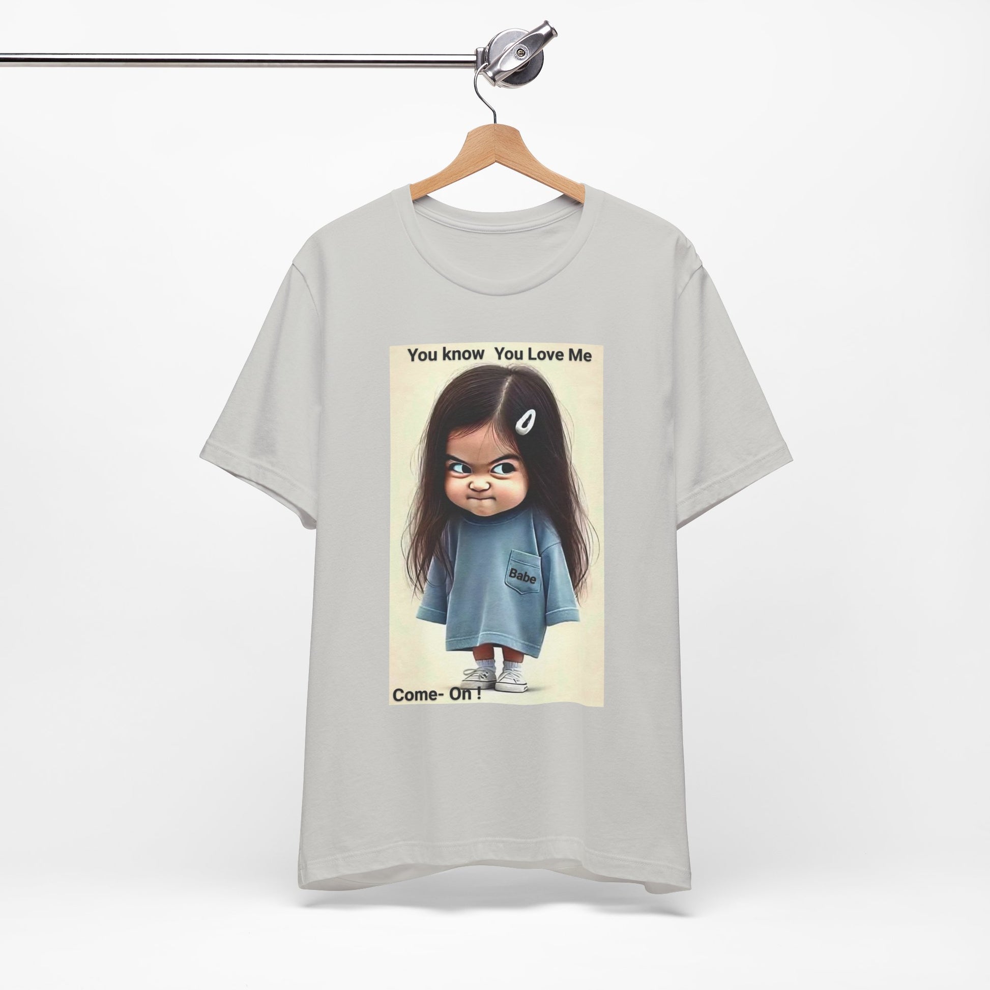 Playful Graphic Tee - You Know You Love Me, Funny Casual Shirt, Gift for Friends, Birthday Gift, Quirky Style Shirt - M/S TMC India