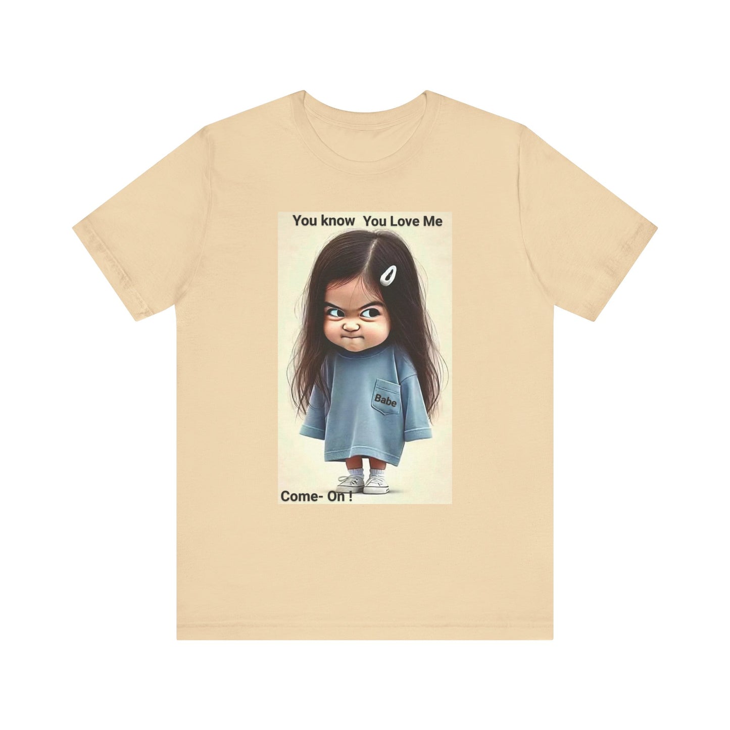 Playful Graphic Tee - You Know You Love Me, Funny Casual Shirt, Gift for Friends, Birthday Gift, Quirky Style Shirt - M/S TMC India