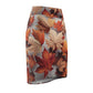 Autumn Leaves Women's Pencil Skirt, AOP Skirt, Fall Fashion, Seasonal Outfit, Flattering Skirt, Trendy Women's Wear - M/S TMC India