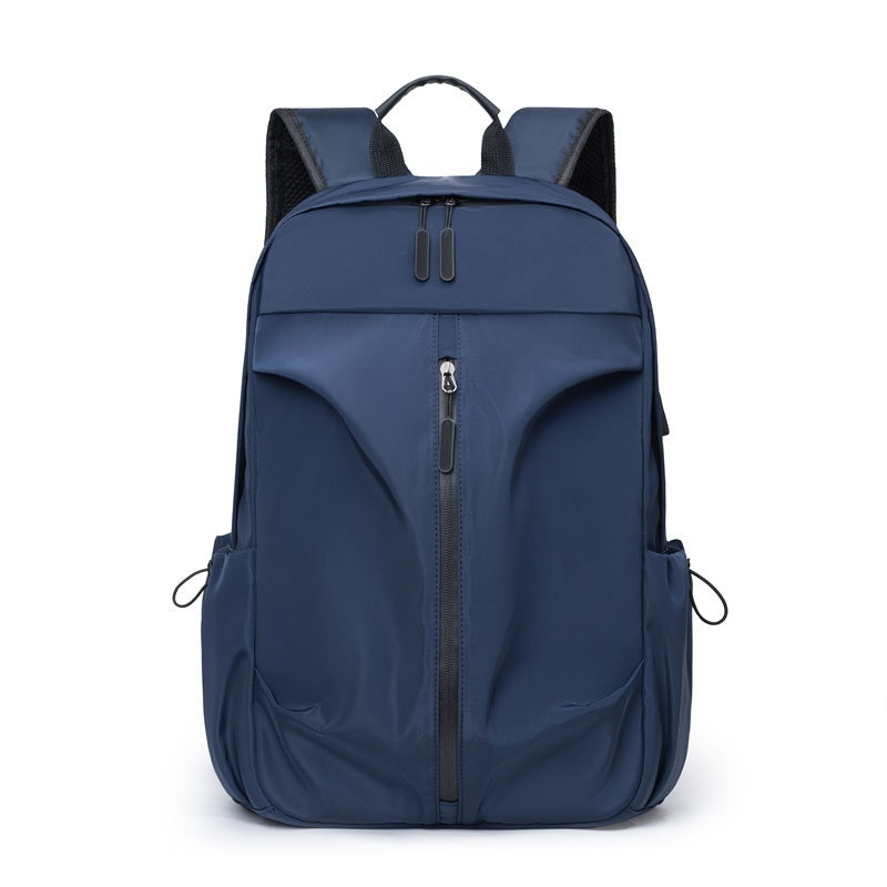 PU Backpack Fashion Large Capacity Men's Casual Backpack Commuter Trend Backpack Student School Bag CJ