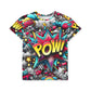 Colorful Kids Sports Jersey with POW Design - Perfect for Active Play, Birthday Gifts, Sports Events, and Everyday Fun Printify
