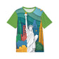 Men's Sports Jersey - Statue of Liberty AOP Tee, NYC Pride Apparel for Sports Fans Printify