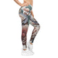 Floral Print Women's Casual Leggings, Stretchy Activewear, Comfortable Everyday Leggings, Yoga Pants, Spring Fashion - M/S TMC India
