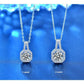 Moissanite S925 Sterling Silver Necklace For Women All-match Niche High Sense CJ