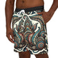 Boho Chic Unisex Swim Shorts, Vibrant Beachwear, Summer Vacation Essentials, Pool Party Attire, Travel-Friendly Swimwear - M/S TMC India