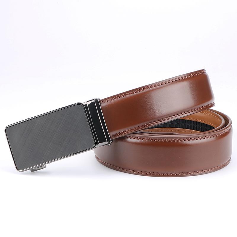 Men's Slider Ratchet Belt, Perfect As A Gift, Pairs Well With Dress Pants, Shirt And Oxford Shoes, Can Be Tailored CJ
