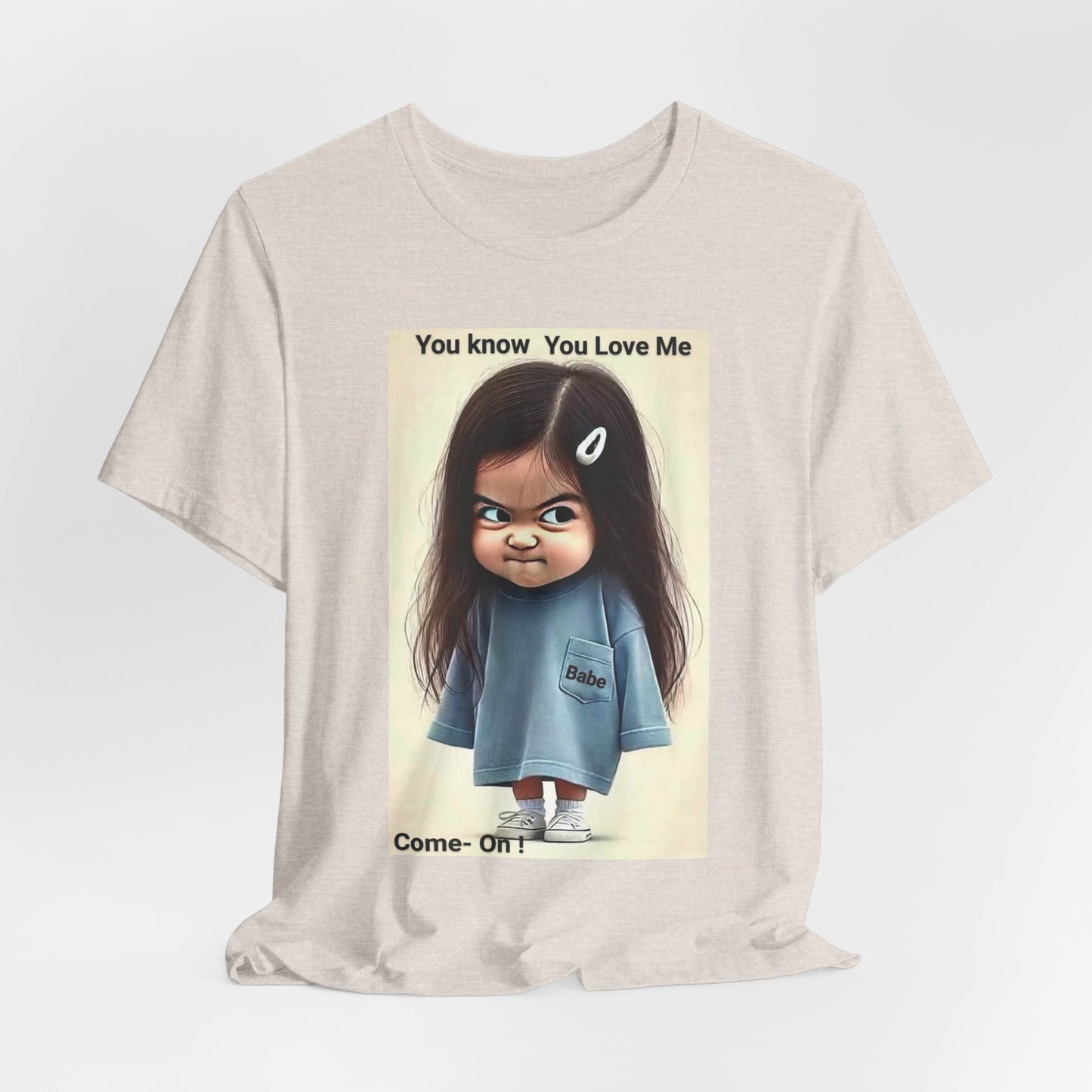 Playful Graphic Tee - You Know You Love Me, Funny Casual Shirt, Gift for Friends, Birthday Gift, Quirky Style Shirt - M/S TMC India