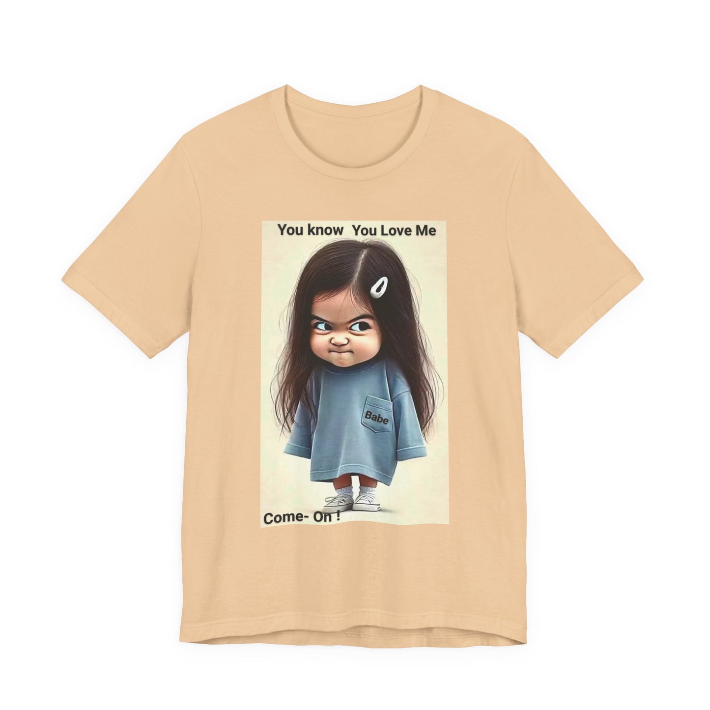 Playful Graphic Tee - You Know You Love Me, Funny Casual Shirt, Gift for Friends, Birthday Gift, Quirky Style Shirt - M/S TMC India