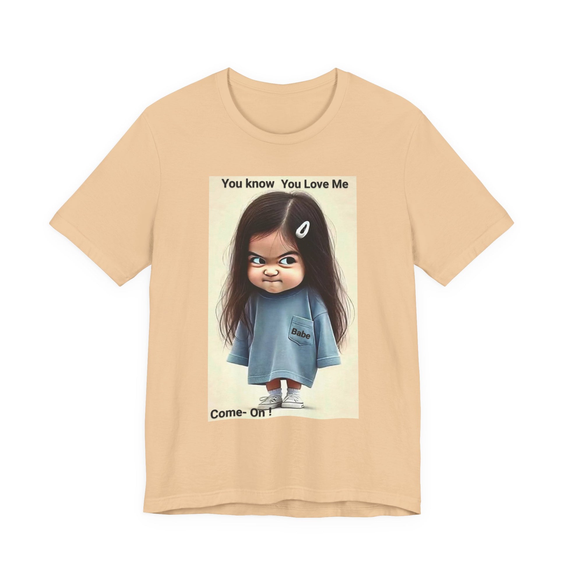 Playful Graphic Tee - You Know You Love Me, Funny Casual Shirt, Gift for Friends, Birthday Gift, Quirky Style Shirt - M/S TMC India