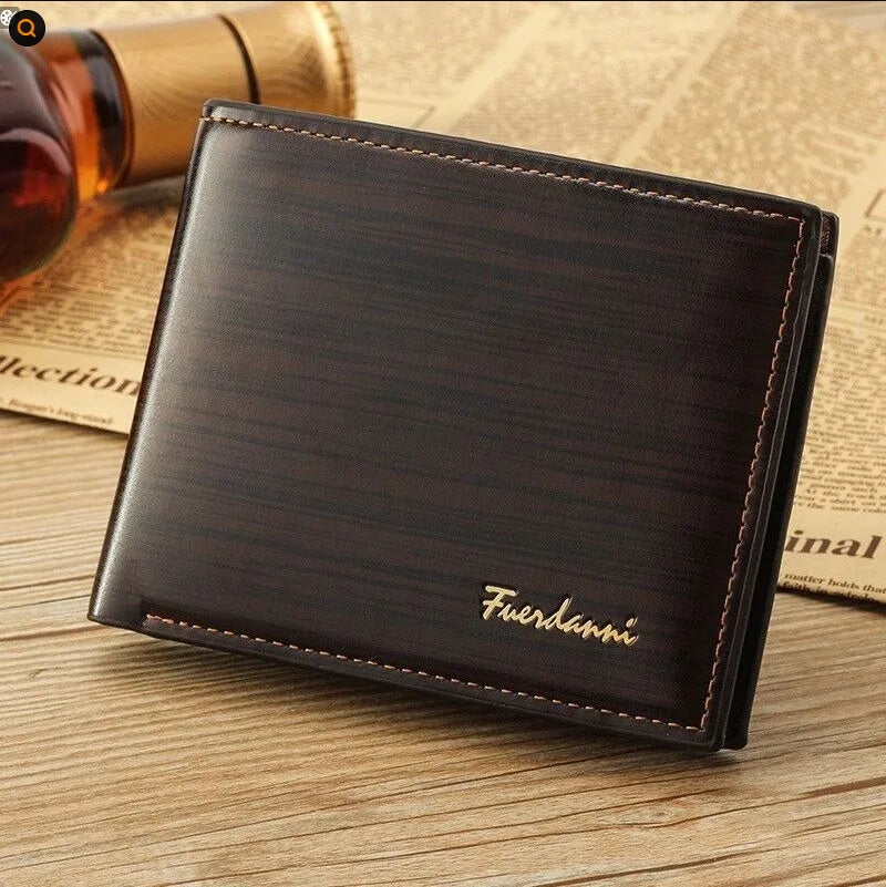 Men's Bifold Leather Credit ID Card Holder Wallet Billfold Purse Clutch Billfold CJ