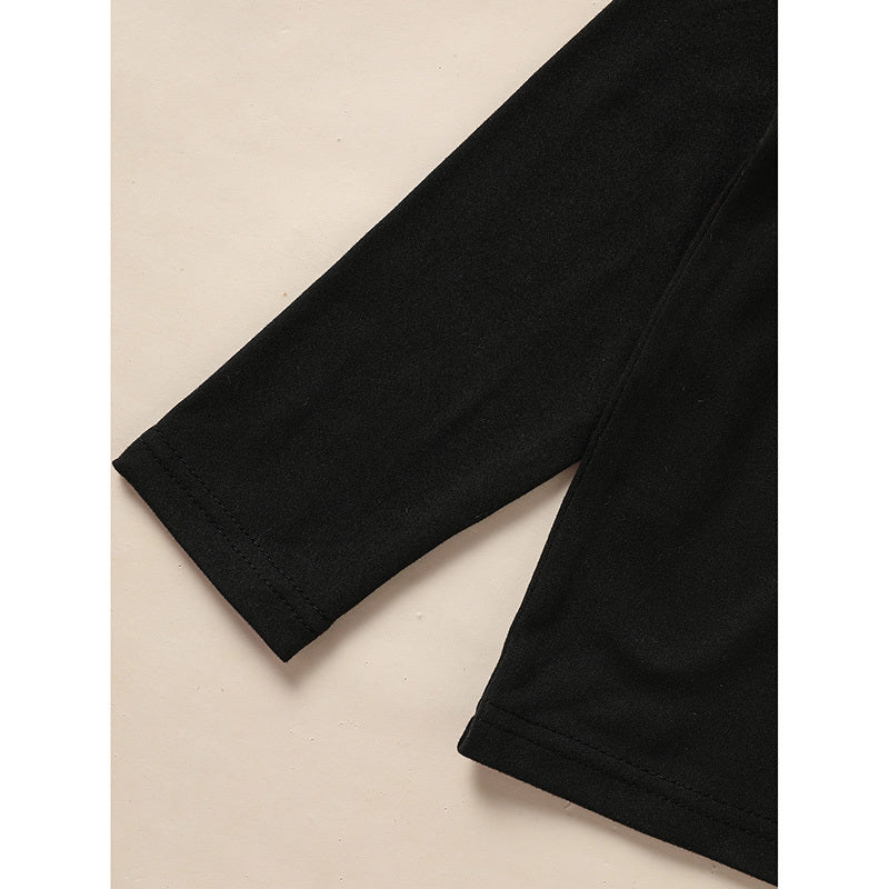 Kid's 'Grandma And Granddaughter' Letter & Heart Print Long Sleeve Top & Pants Set, 2 Sets Comfy Loungewear Outfit CJ