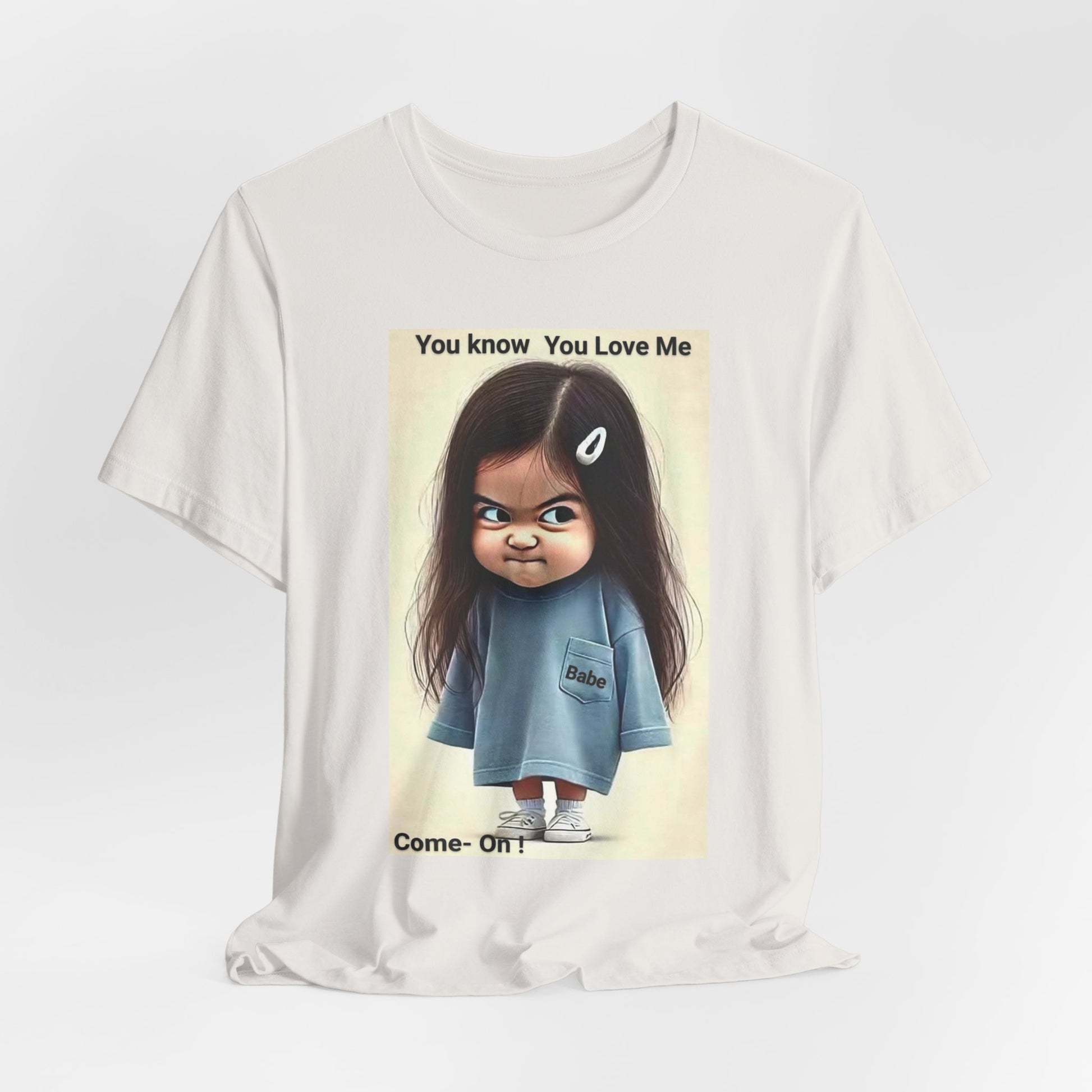 Playful Graphic Tee - You Know You Love Me, Funny Casual Shirt, Gift for Friends, Birthday Gift, Quirky Style Shirt - M/S TMC India