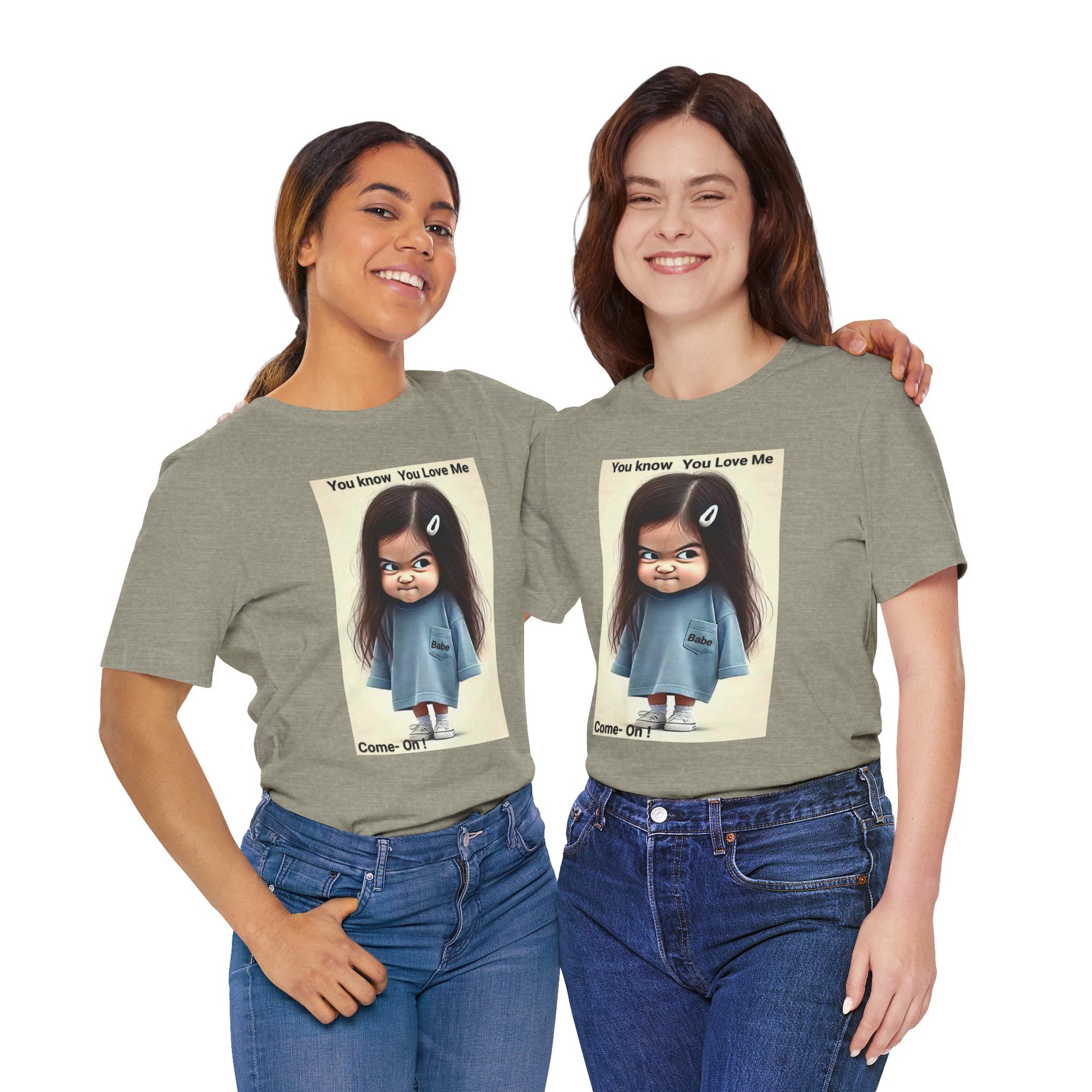 Playful Graphic Tee - You Know You Love Me, Funny Casual Shirt, Gift for Friends, Birthday Gift, Quirky Style Shirt - M/S TMC India