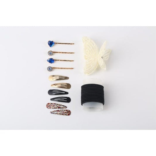 Leather Clip Hair Clip 4-piece Hair Accessory Set CJ