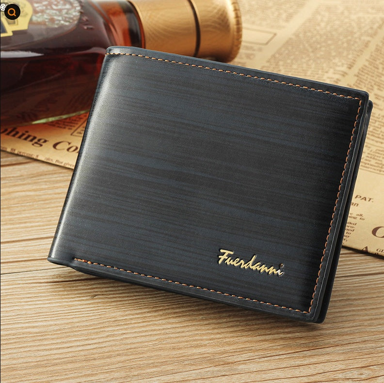 Men's Bifold Leather Credit ID Card Holder Wallet Billfold Purse Clutch Billfold CJ