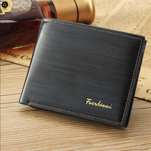Men's Bifold Leather Credit ID Card Holder Wallet Billfold Purse Clutch Billfold CJ