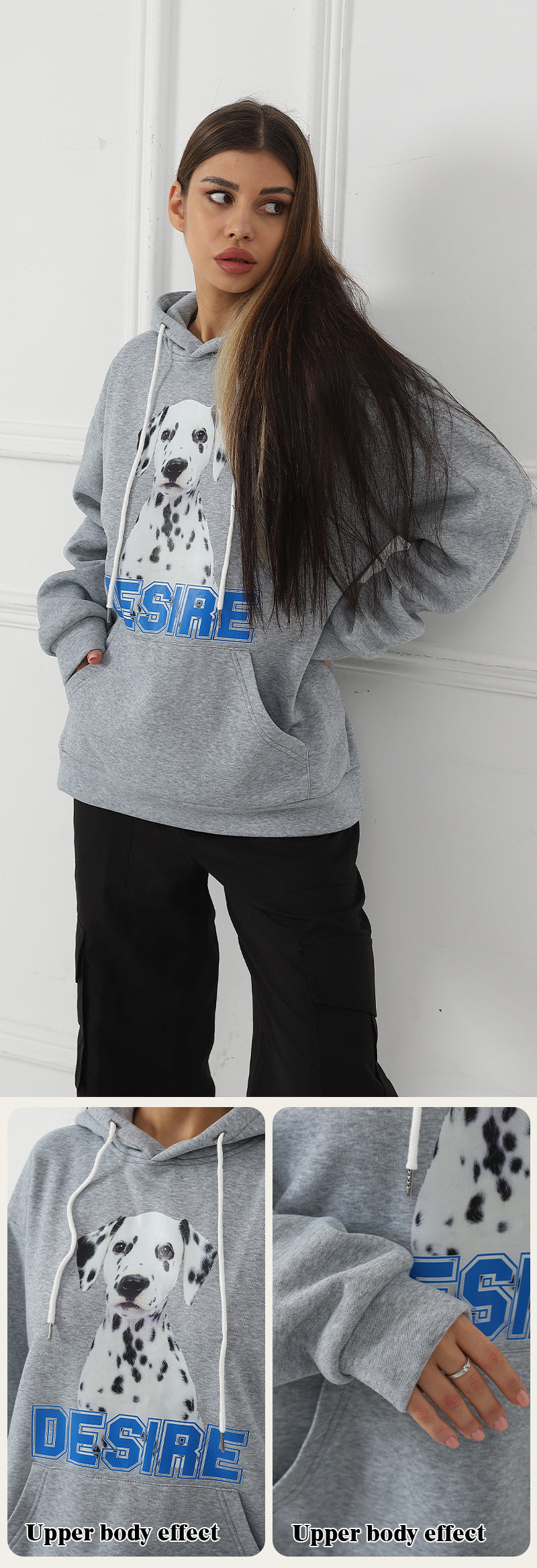 Women's Fashionable Casual Printed Long Sleeved Sweatshirt - M/S TMC India