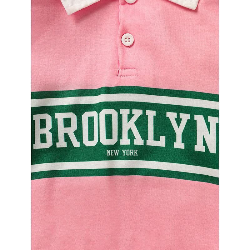 Toddler Girls 2 Piece Outfit Colorblock Letter Graphic Print Sweatshirt And Pleated Skirt Set CJ