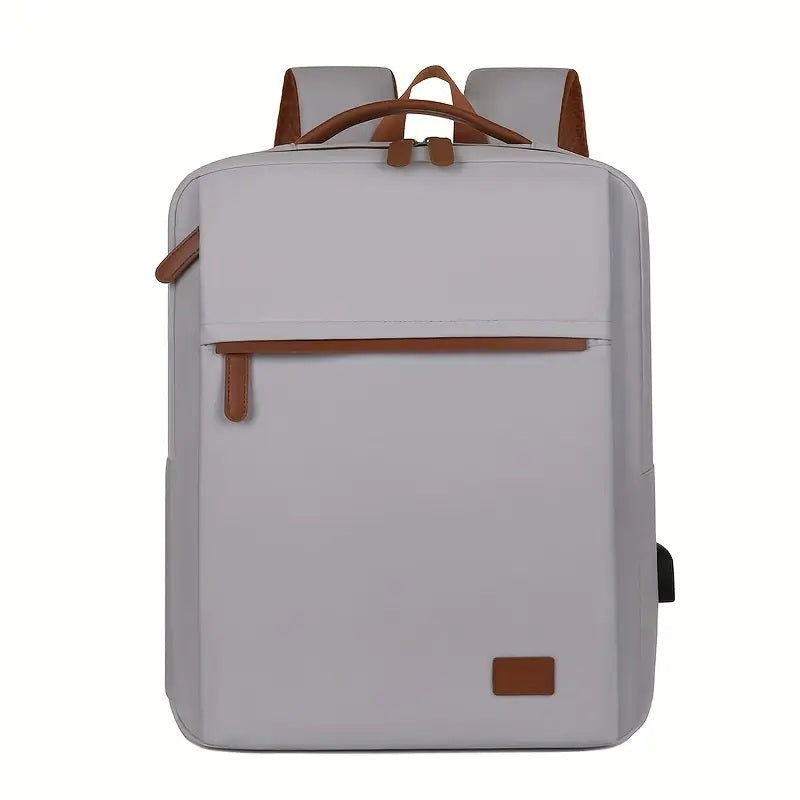 Backpack Oxford Cloth Business Computer Bag With Large Capacity, Strong And Wearable Student School Bag, Solid Color And Versatile Travel Backpack CJ